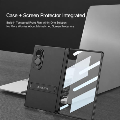 GKK Integrated Magnetic Triumph Ultra-thin Full Coverage Phone Case with Holder, For Galaxy Z Fold8 5G