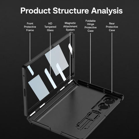GKK Integrated Magnetic Folding Full Cover Phone Case, For Galaxy Z Fold8 5G