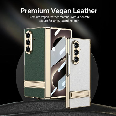 GKK Integrated Triumph Phantom Magnetic Leather Phone Case with Holder, For Galaxy Z Fold8 Ultra 5G