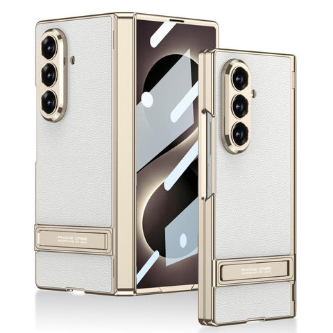 GKK Integrated Triumph Phantom Magnetic Leather Phone Case with Holder, For Galaxy Z Fold8 Ultra 5G