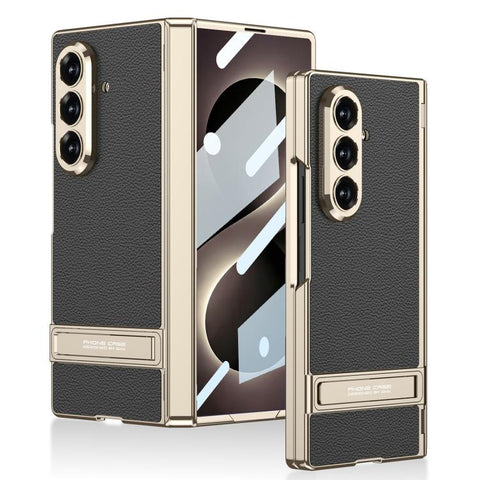 GKK Integrated Triumph Phantom Magnetic Leather Phone Case with Holder, For Galaxy Z Fold8 Ultra 5G