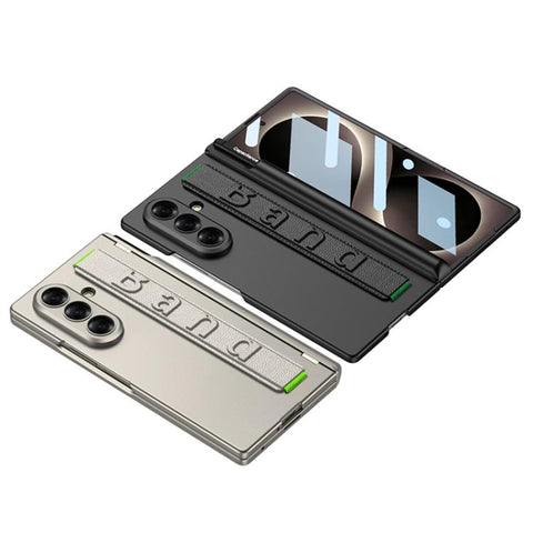 GKK Integrated Magnetic Folding Hinge Phone Case with Wrist Strap & Pen Holder, For Galaxy Z Fold8 Ultra 5G