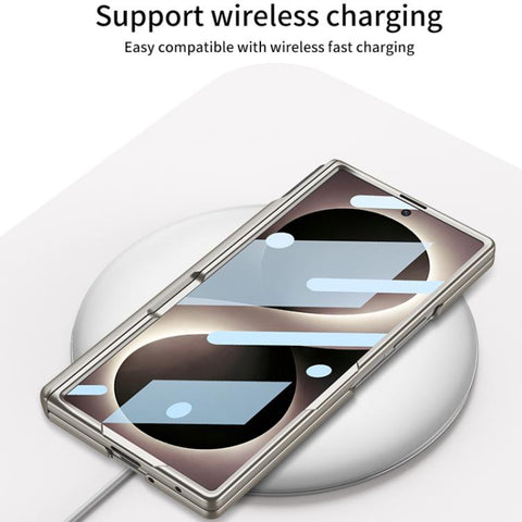 GKK Integrated Magnetic Folding Hinge Phone Case with Wrist Strap & Pen Holder, For Galaxy Z Fold8 Ultra 5G