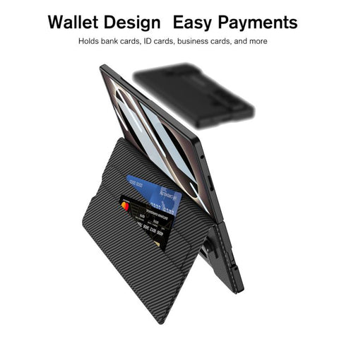 GKK Integrated Flip Wallet Leather Phone Case with Pen Slots, Not Included Pen, For Galaxy Z Fold8 Ultra 5G