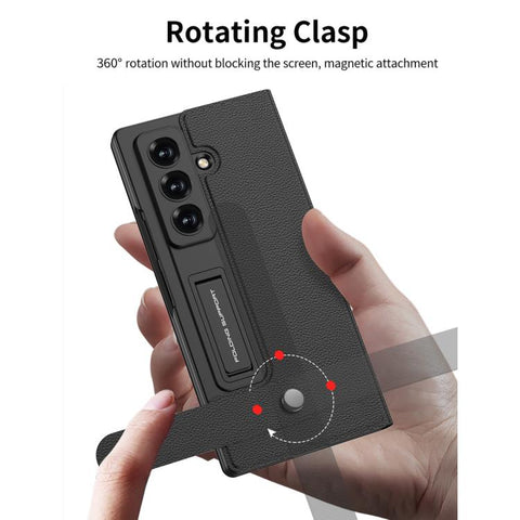 GKK Integrated Flip Wallet Leather Phone Case with Pen Slots, Not Included Pen, For Galaxy Z Fold8 Ultra 5G