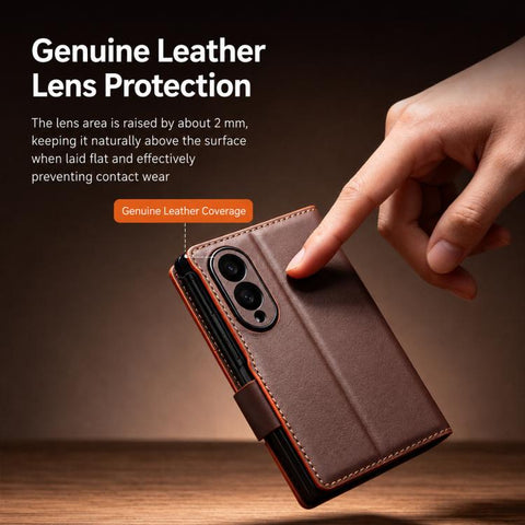 QIALINO Classic Gen2 Genuine Leather Phone Case, For Galaxy Z Fold8 5G, For Galaxy Z Fold8 Ultra 5G, For Galaxy Z Flip8 5G