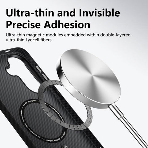 ABEEL Lightweight Zero Feel Series Lyocell Fiber Water Adhesive Magnetic Phone Case, For Galaxy A57 5G, For Galaxy A37 5G