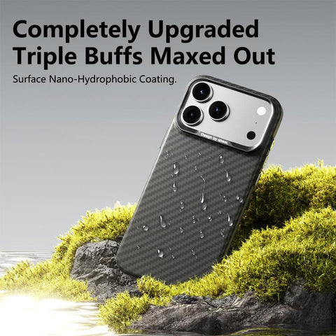 ABEEL Lightweight Zero Feel Series Lyocell Fiber Water Adhesive Magnetic Phone Case, For iPhone 18 Pro, For iPhone 18 Pro Max, For iPhone 17 Pro Max, For iPhone 17 Pro, For iPhone 17, For iPhone 16 Pro Max, For iPhone 16 Pro, For iPhone 16