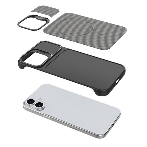 Frameless Half-Wrapped Carbon Fiber Texture PC Magnetic Phone Case, For iPhone 16, For iPhone 15 Pro Max, For iPhone 15, For iPhone 14, For iPhone 14 Pro, For iPhone 14 Pro Max, For iPhone 13 Pro Max, For iPhone 13 Pro