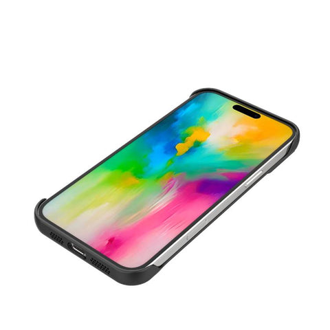Frameless Half-Wrapped Carbon Fiber Texture PC Magnetic Phone Case, For iPhone 16, For iPhone 15 Pro Max, For iPhone 15, For iPhone 14, For iPhone 14 Pro, For iPhone 14 Pro Max, For iPhone 13 Pro Max, For iPhone 13 Pro