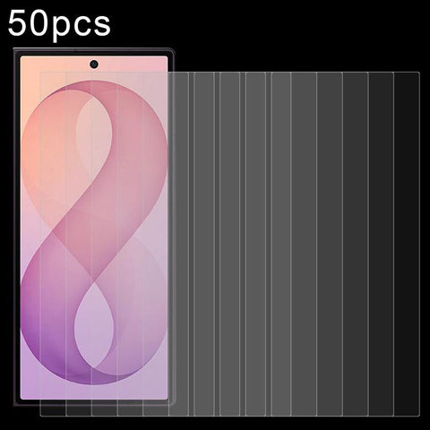 50pcs 0.26mm Medium-Alumina Tempered Glass Film, For Galaxy Z Fold8 5G, For Galaxy Z Fold8 Ultra 5G