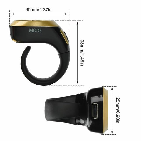 S6 Adjustable Size Color Screen Display Prayer Smart Bluetooth Ring Counter, S6 (Black), S6 (Green), S6 (Rose Gold), S6 (Silver)