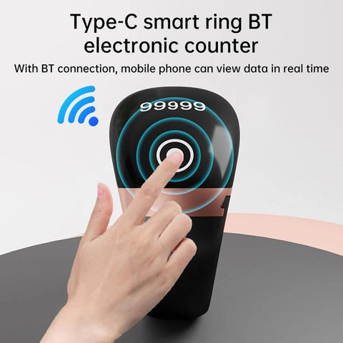 S7 Pro Adjustable Size Touch Smart Bluetooth Prayer Ring Counter, S7 Pro (Black), S7 Pro (Green), S7 Pro (Rose Gold)