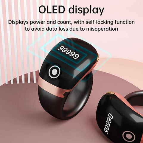 S7 Pro Adjustable Size Touch Smart Bluetooth Prayer Ring Counter, S7 Pro (Black), S7 Pro (Green), S7 Pro (Rose Gold)
