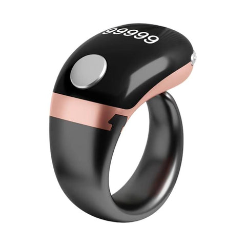S7 Adjustable Size Button Smart Bluetooth Prayer Ring Counter, S7 (Black), S7 (Green), S7 (Rose Gold), S7 (Grey)