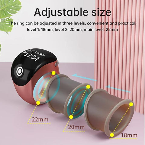 S8 Pro Adjustable Size Touch Smart Bluetooth Prayer Ring Counter, S8 Pro (Black), S8 Pro (Green), S8 Pro (Rose Gold)