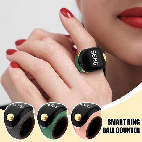 S8 Adjustable Size Rolling Smart Bluetooth Prayer Ring Counter, S8 (Green), S8 (Black), S8 (Rose Gold)