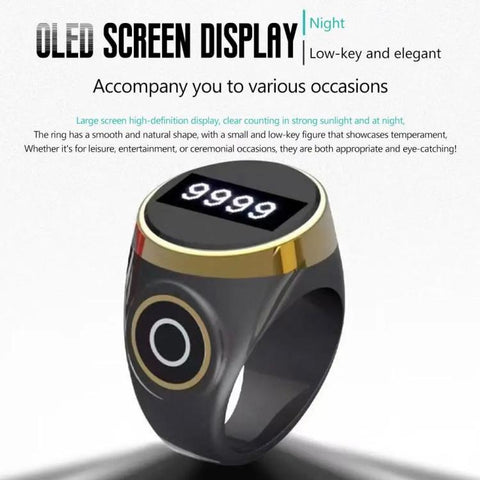 S9 Pro Adjustable Size Touch Smart Bluetooth Prayer Ring Counter, S9 Pro (Wine Red), S9 Pro (Rose Gold), S9 Pro (Emerald), S9 Pro  (Black)