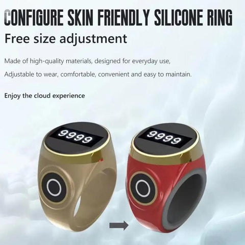 S9 Pro Adjustable Size Touch Smart Bluetooth Prayer Ring Counter, S9 Pro (Wine Red), S9 Pro (Rose Gold), S9 Pro (Emerald), S9 Pro  (Black)