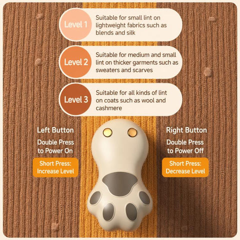 Cat Claw Lint Remover Electric Pilling Fuzz Remover for Clothes and Furniture