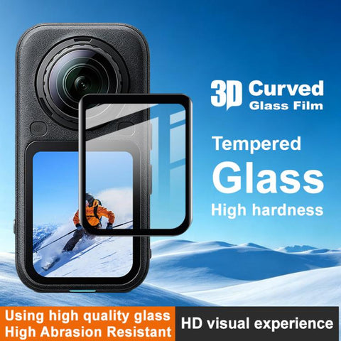 imak Action Camera 3D Curved Tempered Glass Film, For Insta360 X6, For Insta360 X5