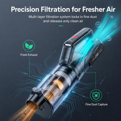 SUITU Handheld Blow Suction Combo Car Vacuum Cleaner, ST-131 Plus, ST-131 Plus Max, ST-131 Plus Max G with Cyclonic Dust