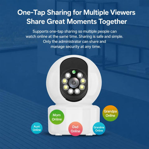 K12 Wireless WIFI Home Security Camera, Supports HD Night Vision and Two-Way Audio, K12