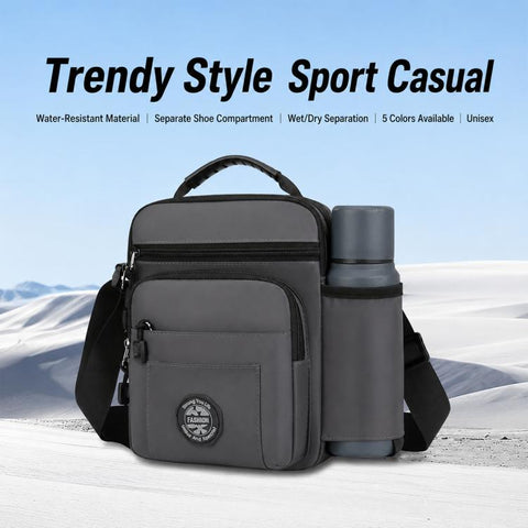 WEIXIER WD2603 Men Crossbody Bag Oxford Cloth Waterproof Single Shoulder Bag