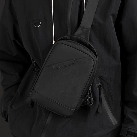 WEIXIER WD8373 Men Crossbody Bag Multifunctional Anti-Theft Oxford Cloth Waterproof Shoulder Bag