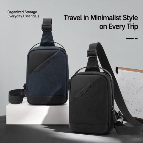 WEIXIER WD8373 Men Crossbody Bag Multifunctional Anti-Theft Oxford Cloth Waterproof Shoulder Bag