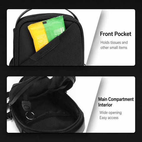 WEIXIER WD8373 Men Crossbody Bag Multifunctional Anti-Theft Oxford Cloth Waterproof Shoulder Bag