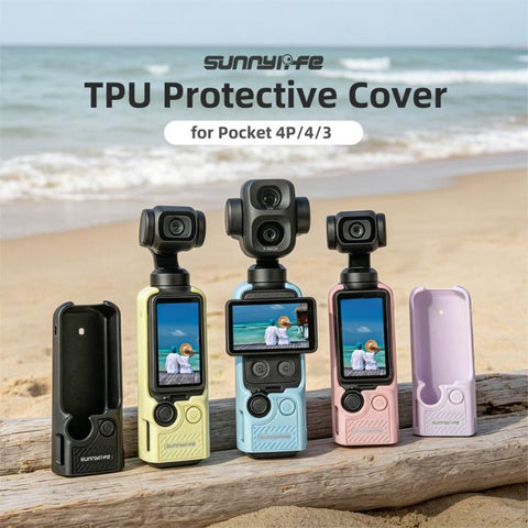 Sunnylife TPU Soft Protective Cover Action Camera Cover, For DJI Osmo Pocket 4P / 4 / 3