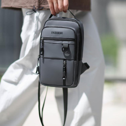 WEIXIER WDE-6 Men Crossbody Chest Bag Multifunctional Large Capacity Waterproof Shoulder Bag