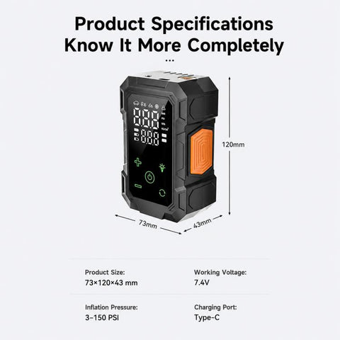 SUITU ZY-005B Car Dual-screen Wireless Tire Inflatable Pump Electric Air Tire Inflator, ZY-005B