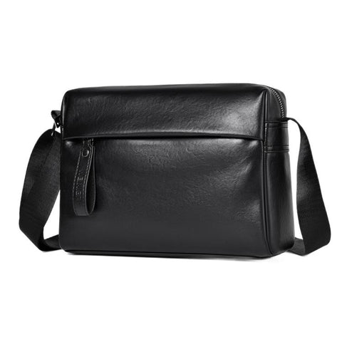 WEIXIER D1227 Simple PU Leather Waterproof Large Capacity Shoulder Crossbody Bag
