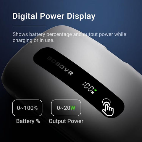 BOBOVR BM60-1 6500mAh Magnetic Battery Kit with Charging Dock for M3 Pro+ / M3 Head Strap, BM60-1