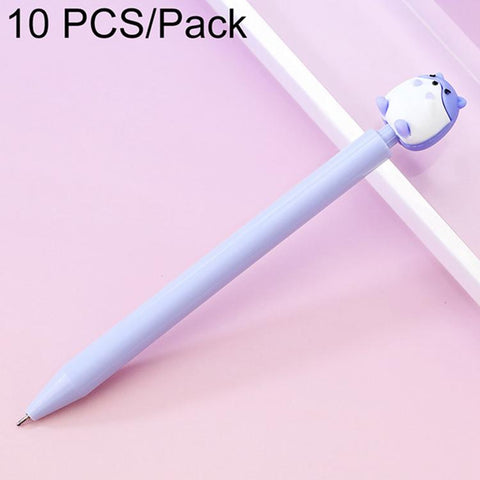 10 PCS/Pack Christmas Stress Relief Retractable Medium-oil Ballpoint Pen, Christmas Topper 1, Christmas Topper 2, Christmas Topper 3, Christmas Topper 4, Cartoon Topper 1, Cartoon Topper 2, Cartoon Topper 3, Panda Topper