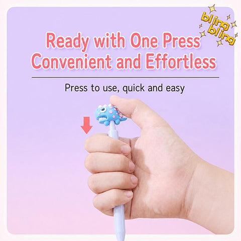 10 PCS/Pack Christmas Stress Relief Retractable Medium-oil Ballpoint Pen, Christmas Topper 1, Christmas Topper 2, Christmas Topper 3, Christmas Topper 4, Cartoon Topper 1, Cartoon Topper 2, Cartoon Topper 3, Panda Topper