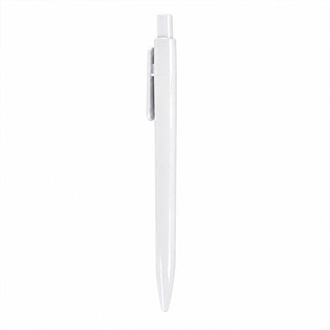 10 PCS/Pack Retractable Minimalist White Ballpoint Pen, 1.0mm Bullet Tip