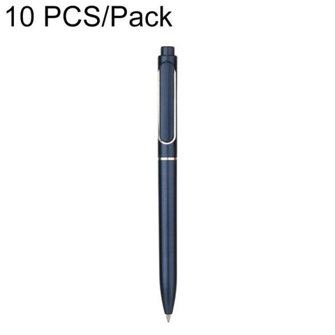 10 PCS/Pack Retractable 0.5mm Bullet Tip Signature Gel Pen, Metal Pen Refill, Plastic Pen Refill