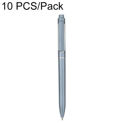 10 PCS/Pack Retractable 0.5mm Bullet Tip Signature Gel Pen, Metal Pen Refill, Plastic Pen Refill