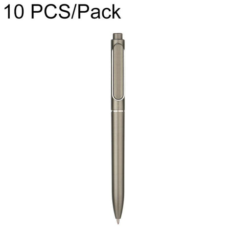 10 PCS/Pack Retractable 0.5mm Bullet Tip Signature Gel Pen, Metal Pen Refill, Plastic Pen Refill