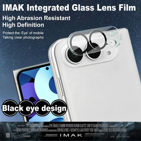imak Black Eye Design Integrated High Definition Glass Lens Film, For iPhone Duo, For iPhone 18 Pro, For iPhone 18 Pro Max