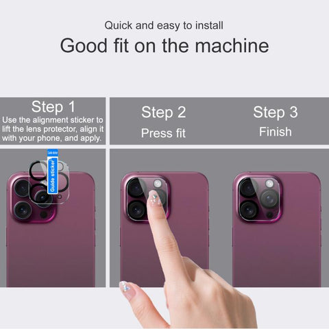 imak Black Eye Design Integrated High Definition Glass Lens Film, For iPhone Duo, For iPhone 18 Pro, For iPhone 18 Pro Max