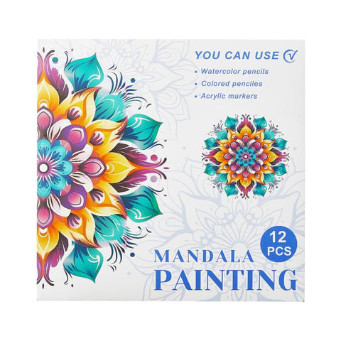 DIY Doodle & Stress-Relief Painting Coloring Book for Kids 12-Page