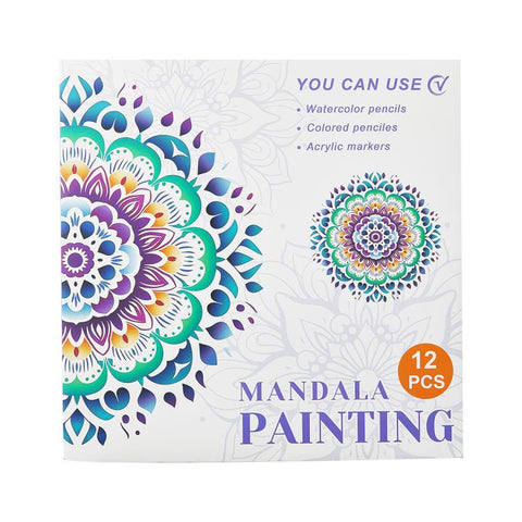 DIY Doodle & Stress-Relief Painting Coloring Book for Kids 12-Page