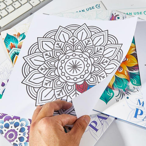 DIY Doodle & Stress-Relief Painting Coloring Book for Kids 12-Page