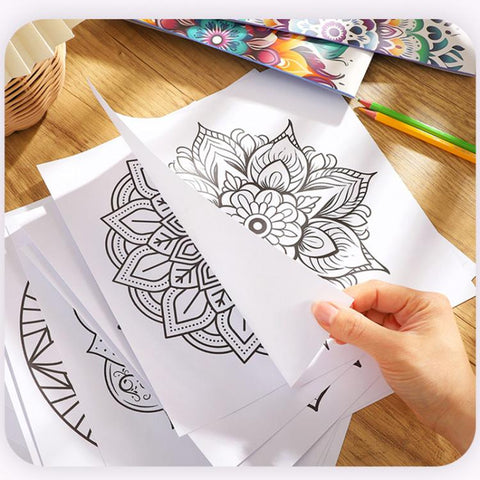 DIY Doodle & Stress-Relief Painting Coloring Book for Kids 12-Page
