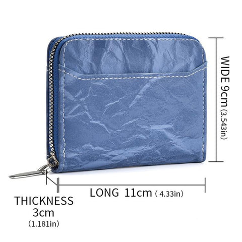 Retro Accordion Multi-Card Slot Zipper Coin Card Bag