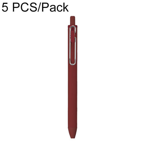 5 PCS/Pack 0.5mm Bullet Tip Colorful Retractable Pocket Ballpoint Pen